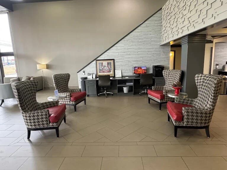 Lobby seating area